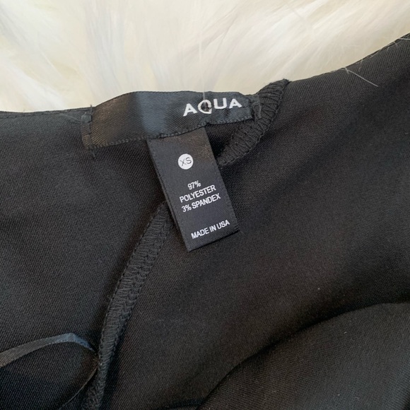 Aqua woman’s one shoulder ruffle dress black sz XS - Picture 3 of 4